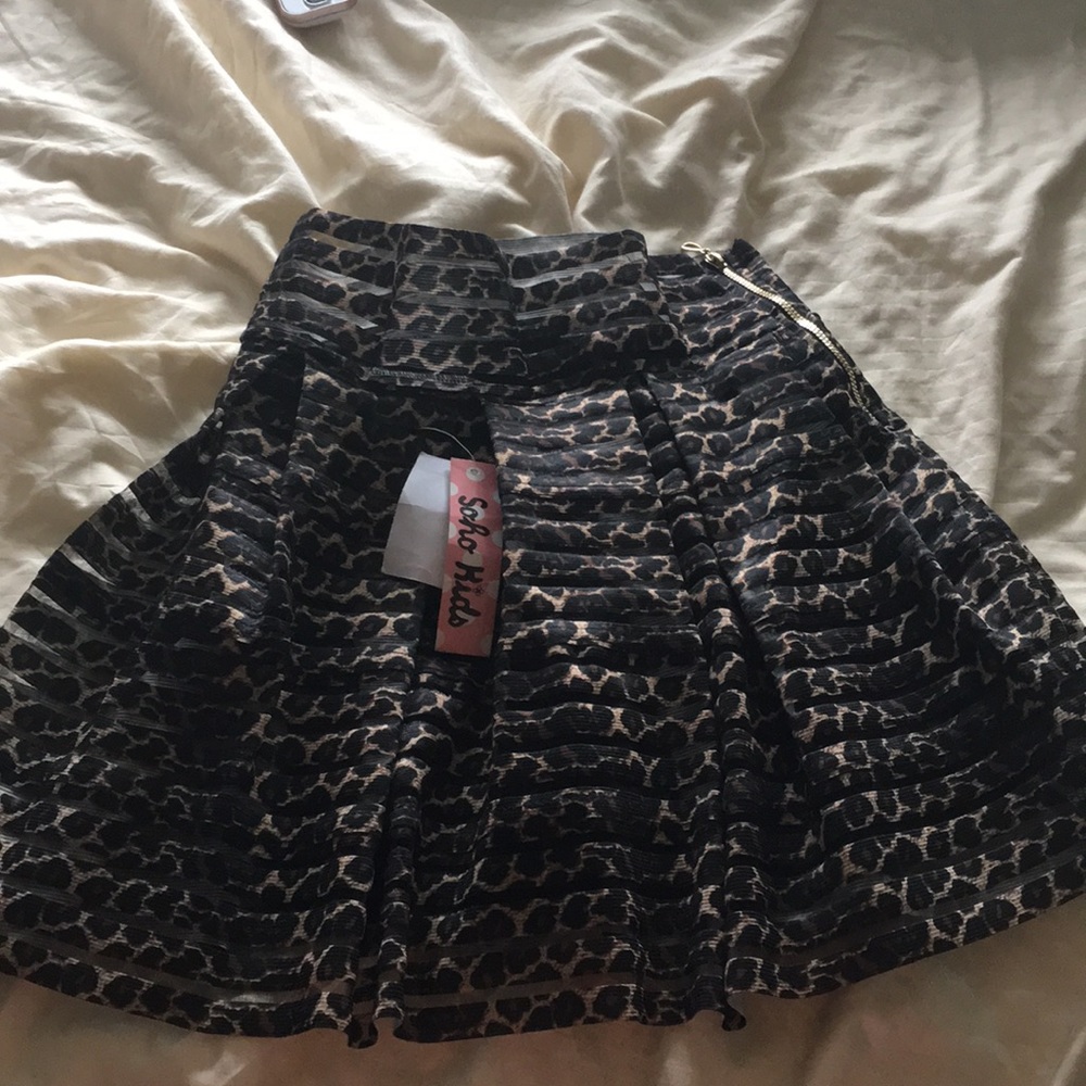 Brand new cheetah print kids skirt